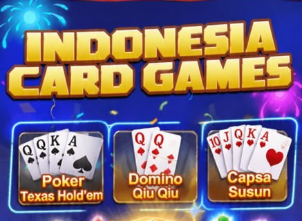 Indonesia Card Games: Poker Texas Hold'em, Domino Qiu Qiu dan Capsa Susun